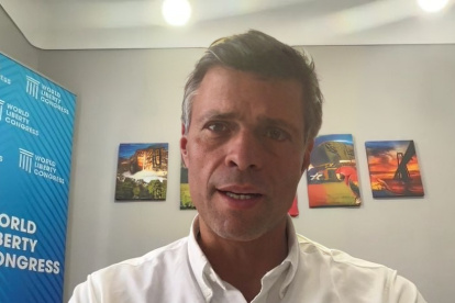 Política. Leopoldo López vive en Madrid-España desde octubre de 2020.