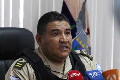 La Policía informó de los allanamientos en una rueda de prensa.