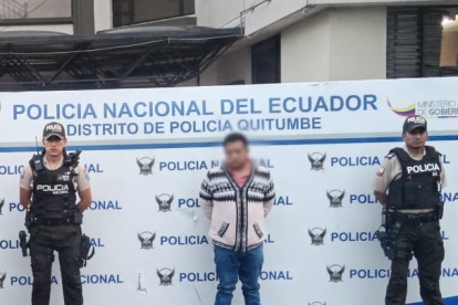 Uno de los sospechosos fue detenido en Turubamba, en el sur de Quito.