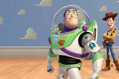 Los personajes de Toy Story, Buzz Lightyeat y Woody.