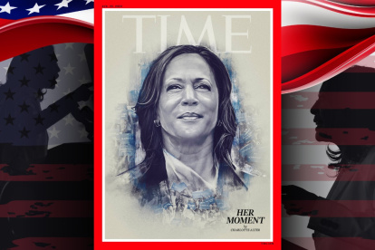 Fotografía tomada de la cuenta de la red social X de la revista Time que muestra la portada para su edición del 28 de agosto, en Nueva York (Estados Unidos).