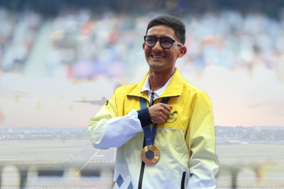 Daniel Pintado arribó esta tarde a Guayaquil.