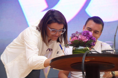 Pinto podría convertirse en la vicepresidenta del gobierno de Noboa, tomándole la posta de Verónica Abad.