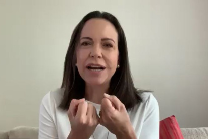 Rueda de prensa. María Corina Delgado conversó con varios medios de la región sobre la situación de Venezuela.