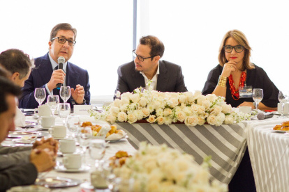 Rivas, en una foto del 30 de noviembre de 2017, cuando participó en un evento con el Ministerio de Minería para analizar la importancia de la reputación del sector y manejo de crisis.