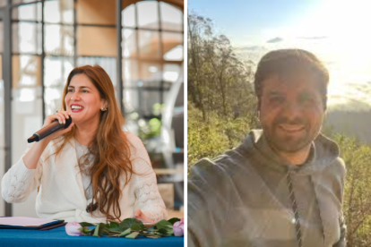 Juan Iván Cueva y Cristina Reyes, el binomio presidencial del movimiento Amigo.