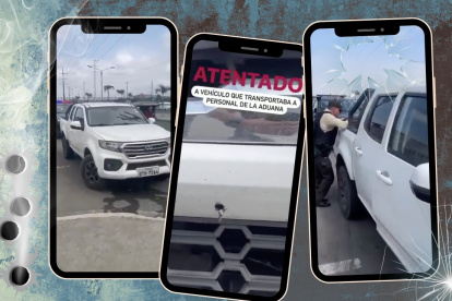 En las redes sociales de la Senae fue divulgado el hecho delictivo en contra de una camioneta de la institución.