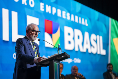 Santiago. El presidente de Brasil, Lula da Silva en su reciente visita a Chile.