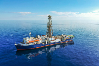 Expedición 399 del buque oceánico JOIDES Resolution que recuperó 1.268 metros de roca del manto terrestre en la primavera de 2023.