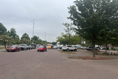 Existiendo parqueos públicos, los vehículos estaban estacionados en las zonas peatonales.