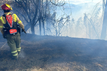 Un nuevo incendio forestal se registró este sábado 17 de agosto, personal de Bomberos acudió a Yaruquí para sofocar el incendio