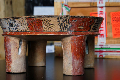 Una de las piezas arqueológicas devueltas al Gobierno de México