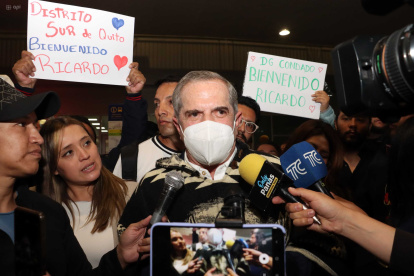 El excanciller de Ecuador, Ricardo Patiño, volvió al país el pasado sábado 17 de agosto