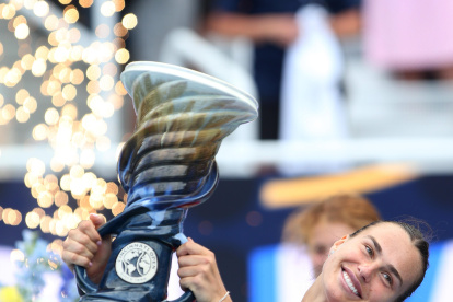 Aryna Sabalenka derrotó a Jessica Pegula en la final por  6-3 y 7-5 en una hora y 15 minutos.