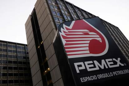 Empresa. El logo de la empresa petrolera Pemex.