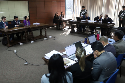 Audiencia. La jueza Enma Tapia desistió del habeas corpus que había presentado en contra la Fiscalía.