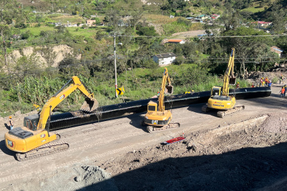 En el kilómetro 117 de la vía Cuenca-Girón-Pasaje se ejecutarán obras que impedirán el paso vehicular hasta el viernes, 23 de agosto de 2024.