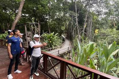 Samborondón. El manglar del Parque Histórico fue uno de los sitios intervenidos.