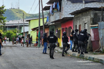 Casos. Un operativo policial tuvo lugar en Puerto Limón, Esmeraldas.