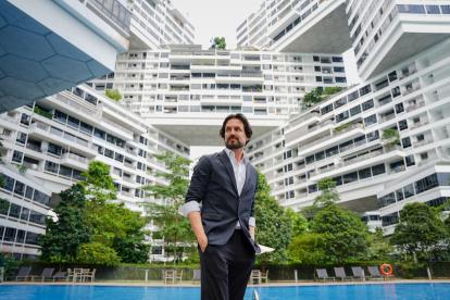 Arquitecto Ole Scheeren, director de Buro Ole Scheeren, en The Interlace.