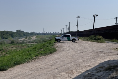 Una patrulla fronteriza cerca del río Bravo o río Grande, en Brownsville, Texas (EE.UU.).