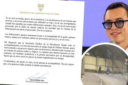 El presidente Daniel Noboa expresó su respaldo a Yuliano Salazar.