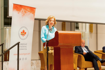 La empresaria Isabel Noboa en una actividad pública.