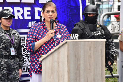 La ministra de Gobierno, Mónica Palencia.