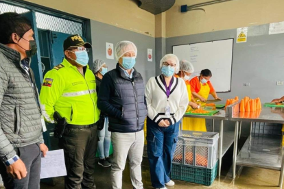 En el recorrido realizado por el gobernador de Cotopaxi en el Centro de Privación de la Libertad.