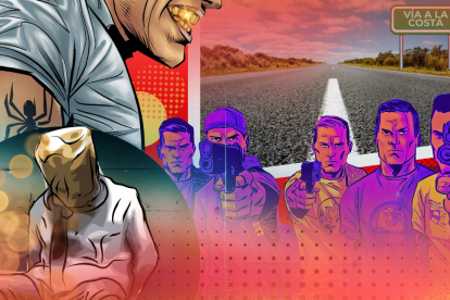 Ilustración para graficar este artículo sobre una banda de venezolanos que atemoriza a zonas de la carretera Guayaquil-Santa Elena.