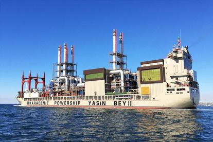 La barcaza de Karpowership arribó al país en semanas pasadas.