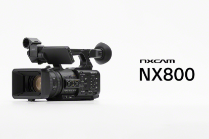 Sony HXR-NX800, una de las dos nuevas cámaras de Sony.