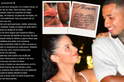 Selena, esposa de Juan Izquierdo, se despidió de su amado con una emotiva carta.