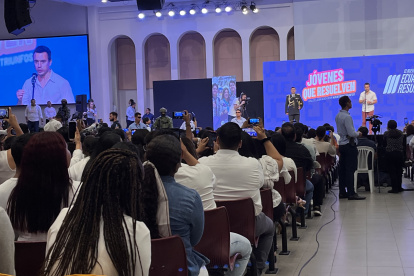 Evento. En el Centro Cristiano de Guayaquil, 3.500 personas se congregaron a escuchar  al presidente Daniel Noboa.