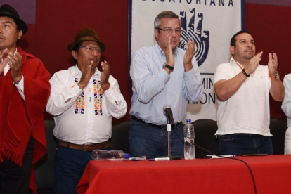 La alianza entre Pachakutik y el correísmo, que se buscó en las reuniones de las izquierdas, no cuajó.