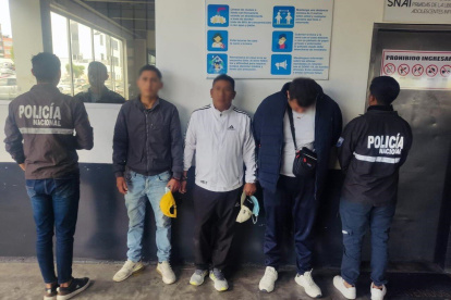 Banda. Los presuntos extorsionadores serían parte de “Los Lobos”.