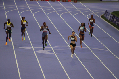 Lizanshela Angulo pasó a la final de los 400 mts planos T20, al registrar un tiempo de 57.35 seg. en el segundo heat de las semifinales.