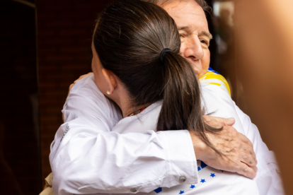 María Corina Machado abrazo a Edmundo González, en una foto de archivo.