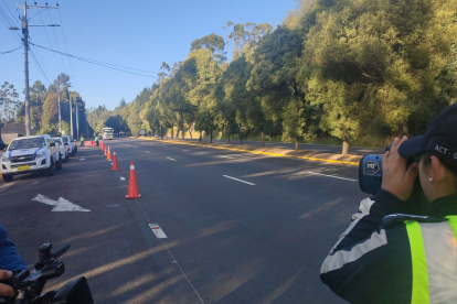 El 31 de agosto el operativo sancionatorio por exceso de velocidad se hizo en la avenida Simón Bolívar, sector El Troje.