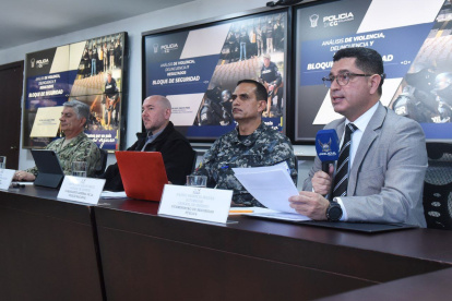 El Bloque de Seguridad durante la presentación del informe este 3 de septiembre de 2024.