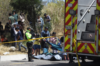 Nueve personas murieron en el accidente de tránsito en la vía Pifo-Papallacta.
