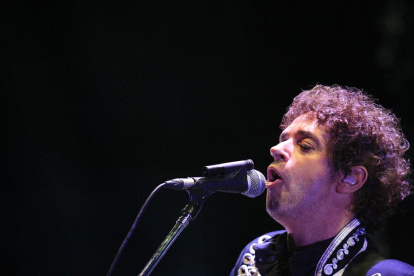 Fotografía del 15 de mayo del 2010 durante el último concierto que ofreció Gustavo Cerati en Caracas, Venezuela, antes de sufrir un accidente cerebrovascular.