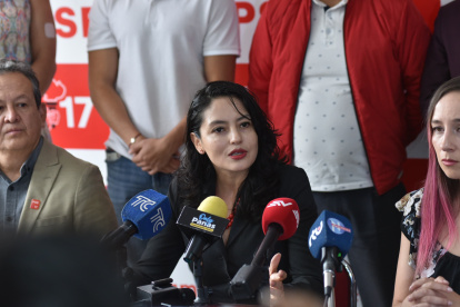 La precandidata a la Vicepresidencia del Partido Socialista, Verónica Silva.