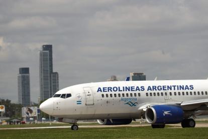Nave. Uno de los aviones de Aerolíneas de Argentina.