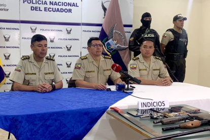 Captura. Los sospechosos tenían seis armas de fuego en su poder.