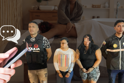 Dos mujeres se encargaban de las amenazas y fueron descubiertas.