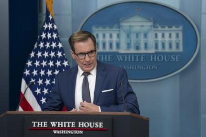El Consejo de Seguridad Nacional de la Casa Blanca, John Kirby, arremetió contra los comentarios por su "contenido racista".