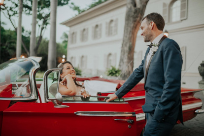 Maria Andrea y Jeff en una foto para el recuerdo.