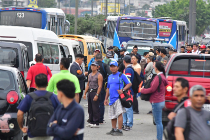 En el segundo día de paralización, este es el ambiente que se percibe en las calles de la ciudad.