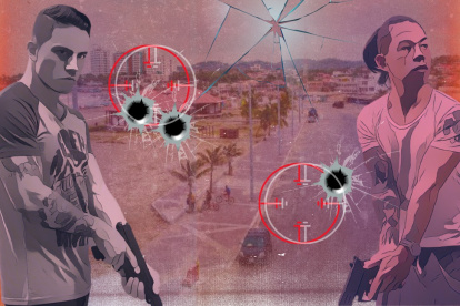 Ilustración para graficar este artículo sobre crimen organizado en Playas.